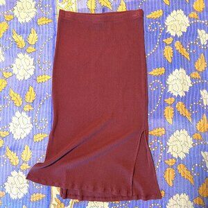 Amour Vert Vindy Paris Rib Skirt Rust color, size small